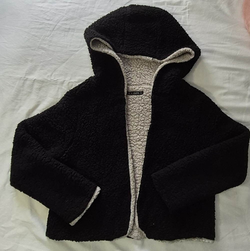 Zaful Cream Sherpa Jacket